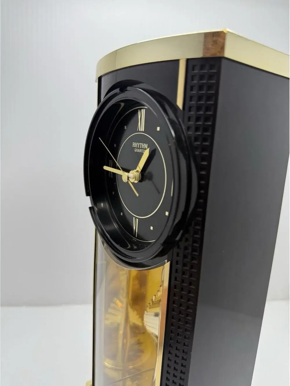 1980s Wonderful Vintage Rare Rhythm Quartz Office & Desk Clock, Stairs to Heaven